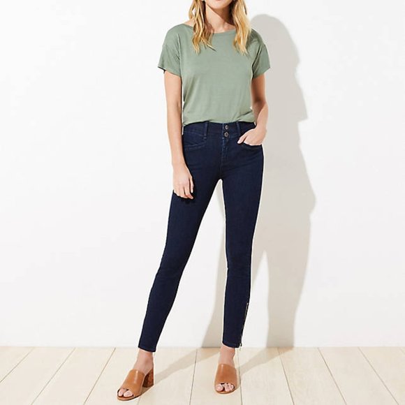 LOFT Denim - Ankle zip slim pocket skinny jeans